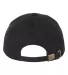 Comfort Colors 103 Direct Dyed Canvas Baseball Hat BLACK back view