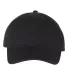 Comfort Colors 103 Direct Dyed Canvas Baseball Hat BLACK front view