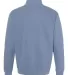 Comfort Colors Quarter Zip 1580 Sweatshirt Blue Jean back view