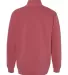 Comfort Colors Quarter Zip 1580 Sweatshirt Crimson back view