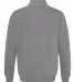 Comfort Colors Quarter Zip 1580 Sweatshirt Grey back view