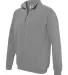 Comfort Colors Quarter Zip 1580 Sweatshirt Grey side view
