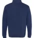 Comfort Colors Quarter Zip 1580 Sweatshirt True Navy back view