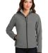 Port Authority L790    Ladies Glacier   Soft Shell in Smoke gry/chrm front view