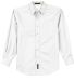 Port Authority TLS608    Tall Long Sleeve Easy Car in White/ltstone frontFlat view