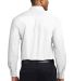 Port Authority TLS608    Tall Long Sleeve Easy Car in White/ltstone back view