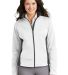 Port Authority L794    Ladies Two-Tone Soft Shell  in White/graphite front view