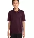 Port Authority Y540    Youth Silk Touch Performanc Maroon front view