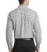 Port Authority S654    Long Sleeve Gingham Easy Ca Black/Charcoal back view