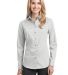 Port Authority L646    Ladies Stretch Poplin Shirt in White front view