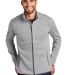 Port Authority F232    Sweater Fleece Jacket in Grey hthr front view