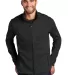 Port Authority F232    Sweater Fleece Jacket Black Hthr front view