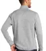 Port Authority F232    Sweater Fleece Jacket Grey Hthr back view
