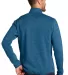 Port Authority F232    Sweater Fleece Jacket Med Blue Hthr back view