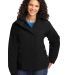 Port Authority L792    Ladies Nootka Jacket in Black/black front view