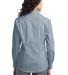 Port Authority L647    Ladies Fine Stripe Stretch  in Moonlt blue/wh back view