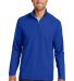 Port Authority K806    Pinpoint Mesh 1/2-Zip in True royal front view