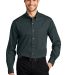 Port Authority TLS600T    Tall Long Sleeve Twill S in Classic navy front view