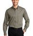 Port Authority TLS600T    Tall Long Sleeve Twill S in Khaki front view