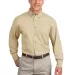 Port Authority TLS600T    Tall Long Sleeve Twill S Stone front view