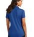 Port Authority L569    Ladies Diamond Jacquard Pol in True blue back view