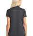 Port Authority L580    Ladies Pinpoint Mesh Zip Po in Battleship gry back view