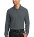 Port Authority K100LS    Long Sleeve Core Classic  in Graphite front view