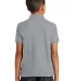Port Authority Y100    Youth Core Classic Pique Po Gusty Grey back view