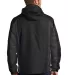 Port Authority J321    Colorblock 3-in-1 Jacket in Blk/mag gy/red back view