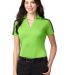 Port Authority L547    Ladies Silk Touch Performan Lime/Steel Gy front view