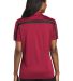 Port Authority L547    Ladies Silk Touch Performan in Red/black back view