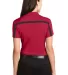 Port Authority L547    Ladies Silk Touch Performan Red/Black back view