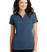 Port Authority L575    Ladies Crossover Raglan Pol in Regatta blue front view
