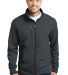 Port Authority F222    Pique Fleece Jacket in Graphite front view