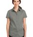 Port Authority L664    Ladies Short Sleeve SuperPr in Monument grey front view