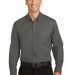 Port Authority S663    SuperPro   Twill Shirt in Sterling grey front view