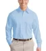Port Authority TLS638    Tall Non-Iron Twill Shirt Sky Blue front view