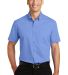 Port Authority S664    Short Sleeve SuperPro   Twi in Ultramarine bl front view