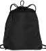 Port Authority BG810    - Cinch Pack with Mesh Tri Black front view