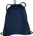 Port Authority BG810    - Cinch Pack with Mesh Tri Navy front view