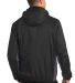 Port Authority J330    Core Colorblock Wind Jacket in Black/batl gry back view