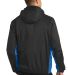 Port Authority J330    Core Colorblock Wind Jacket in Black/imp blue back view