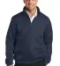 Port Authority J330    Core Colorblock Wind Jacket DB Navy/Bat Gy front view