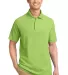 Port Authority TLK800    Tall EZCotton Pique Polo Green Oasis front view
