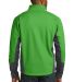 Port Authority J319    Vertical Soft Shell Jacket in Grn grs/mag gy back view