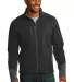 Port Authority J319    Vertical Soft Shell Jacket Black/Mag Grey front view