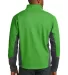 Port Authority J319    Vertical Soft Shell Jacket Grn Grs/Mag Gy back view