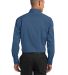 Port Authority S646    Stretch Poplin Shirt in Moonlight blue back view