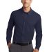 Port Authority K570    Dimension Knit Dress Shirt in Dark navy front view