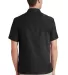 Port Authority S662    Textured Camp Shirt Black back view